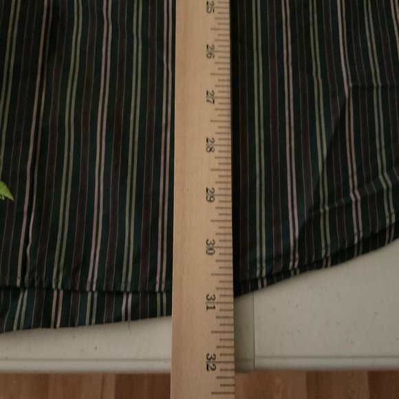 TAILORBYRD Mens Multi Color Striped Long Sleeve Shirt Size XL Contrasting Cuffs - Picture 15 of 16